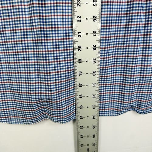 Ralph Lauren Oxford Shirt Mens 4XB Big Blue Red Check Plaid Long Sleeve Pony - Thumbnail 10