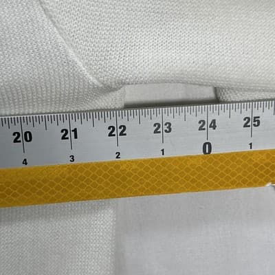 Vintage IZOD Cardigan Sweater Men XL White V Neck Knit Golf Acrylic Button Front - Thumbnail 9