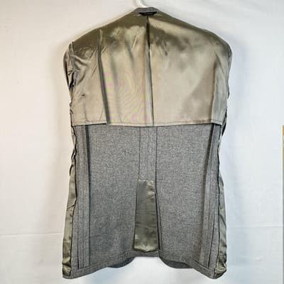 Vintage McGregor Blazer Mens 42 R Gray Sport Coat Patch Pockets Made USA - Thumbnail 10