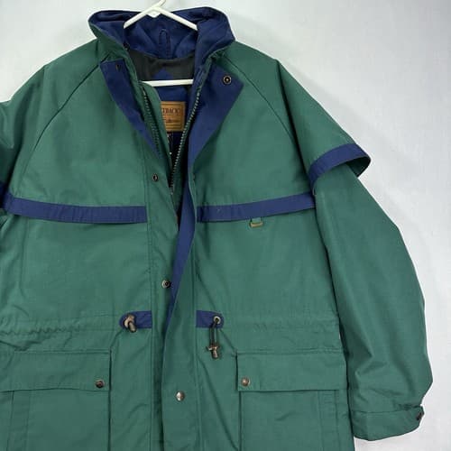 Outback Trading Company Duster Coat Mens M Gore-Tex Foggy Mountain Green Western - Thumbnail 3
