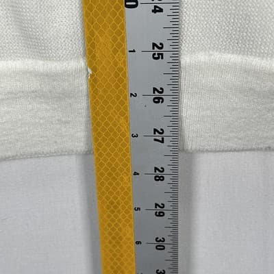 Vintage IZOD Cardigan Sweater Men XL White V Neck Knit Golf Acrylic Button Front - Thumbnail 8