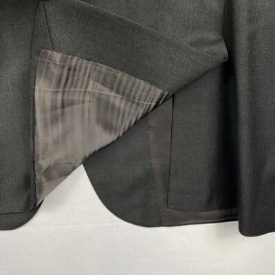 Vintage Polo Ralph Lauren Virgin Wool Sport Coat Blazer 46 L Gray 3-Button Italy - Thumbnail 7