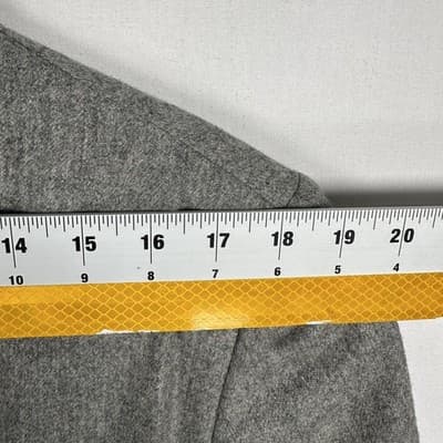 Vintage McGregor Blazer Mens 42 R Gray Sport Coat Patch Pockets Made USA - Thumbnail 6