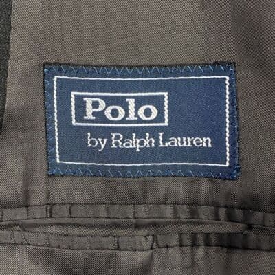 Vintage Polo Ralph Lauren Virgin Wool Sport Coat Blazer 46 L Gray 3-Button Italy - Thumbnail 16