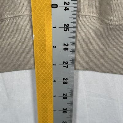 Polo Ralph Lauren Shawl Collar Sweater Men Large Beige Pullover Long Sleeve Pony - Thumbnail 6