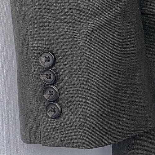 Lauren Ralph Lauren Blazer Beige Mens 44 L Wool Suit Jacket 2-Button Single Vent - Thumbnail 5