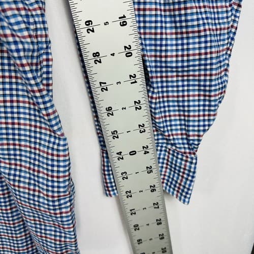 Ralph Lauren Oxford Shirt Mens 4XB Big Blue Red Check Plaid Long Sleeve Pony - Thumbnail 9