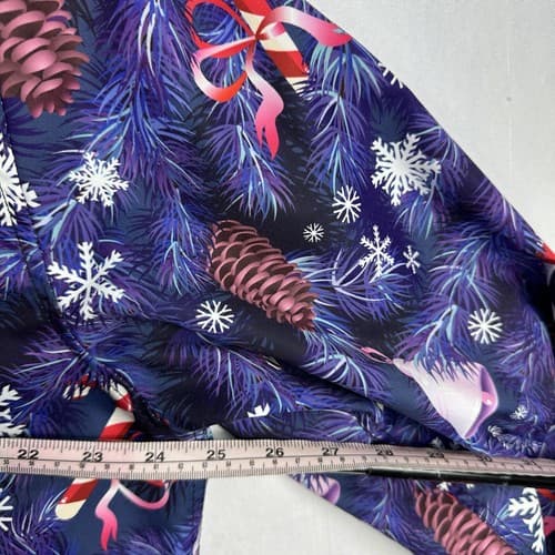 Fohemr Mens Xmas Shirt Christmas Button Up Long Sleeve Multicolor Candy Canes - Thumbnail 9