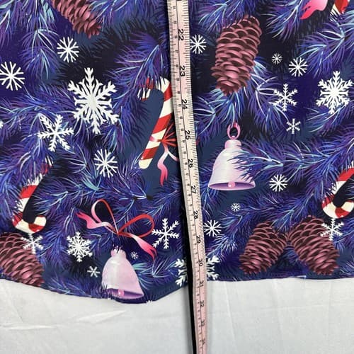 Fohemr Mens Xmas Shirt Christmas Button Up Long Sleeve Multicolor Candy Canes - Thumbnail 11