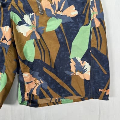 Patagonia Wavefarer Board Shorts Mens 35 Swim Trunks Drawstring Floral Surf 10" - Thumbnail 3