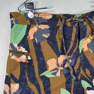Patagonia Wavefarer Board Shorts Mens 35 Swim Trunks Drawstring Floral Surf 10" - Thumbnail 4