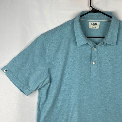 Linksoul Golf Polo Shirt Mens Size XL Short Sleeve Tempus Fugit Light Blue TPC - Thumbnail 6