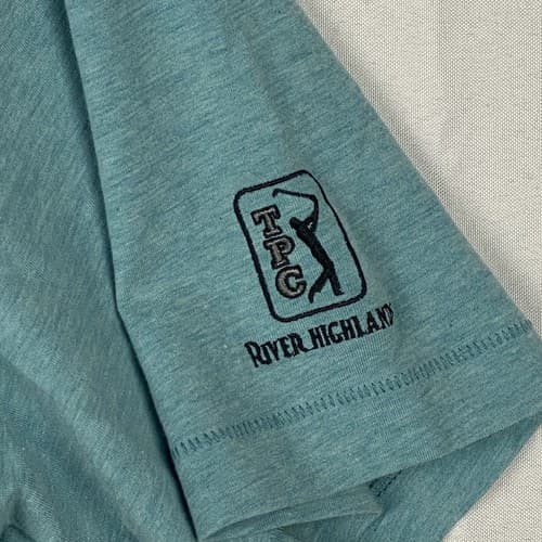 Linksoul Golf Polo Shirt Mens Size XL Short Sleeve Tempus Fugit Light Blue TPC - Thumbnail 7