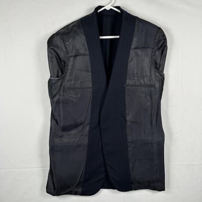 Brooks Brothers Brookstretch Suit Jacket Mens 40L Navy Pinstripe Blazer 3-Button - Thumbnail 5