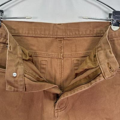 Peter Christian Jeans Mens 32 x 30 Brown Denim Straight Cotton Twill 5-Pocket - Thumbnail 5