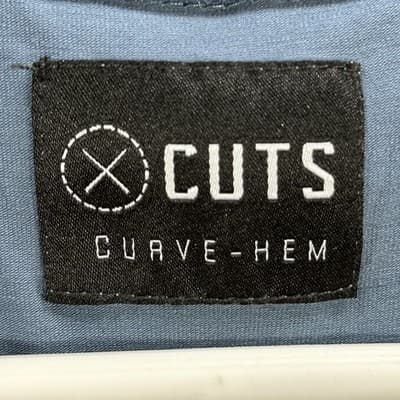 Cuts Curve-Hem Hoodie Mens Small Blue Pyca Pro Long Sleeve Lightweight Pullover - Thumbnail 4