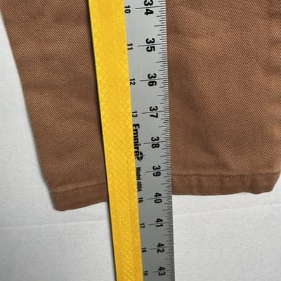 Peter Christian Jeans Mens 32 x 30 Brown Denim Straight Cotton Twill 5-Pocket - Thumbnail 8