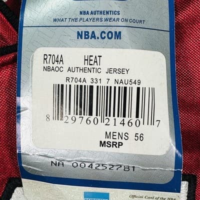 NEW Shaquille O'Neal Miami Heat Basketball Jersey Men 2XL 56 NBA Reebok #32 SHAQ - Thumbnail 5