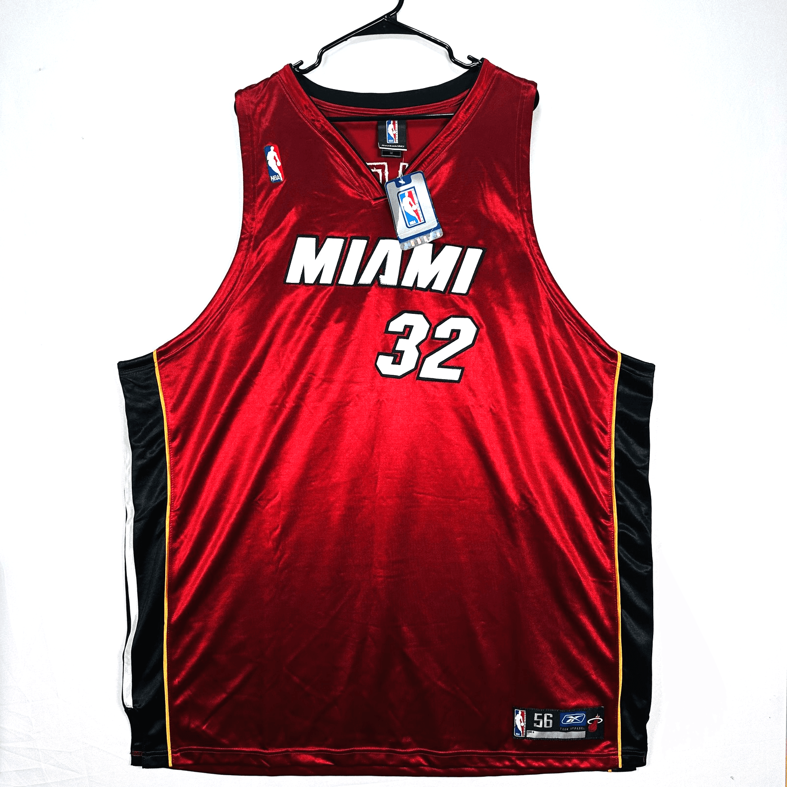NEW Shaquille O'Neal Miami Heat Basketball Jersey Men 2XL 56 NBA Reebok #32 SHAQ - Image 1
