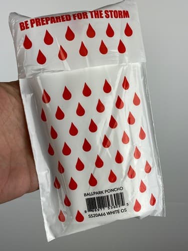 Ballpark™ X Supreme Box Logo Poncho SS20 In Hand - Rain Coat NEW - Thumbnail 3