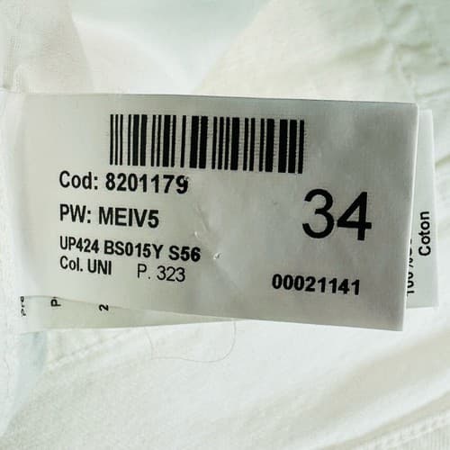 NEW Dondup Ritchie Jeans Mens 34 x 30 White Painted Stretch Button Fly - Thumbnail 10