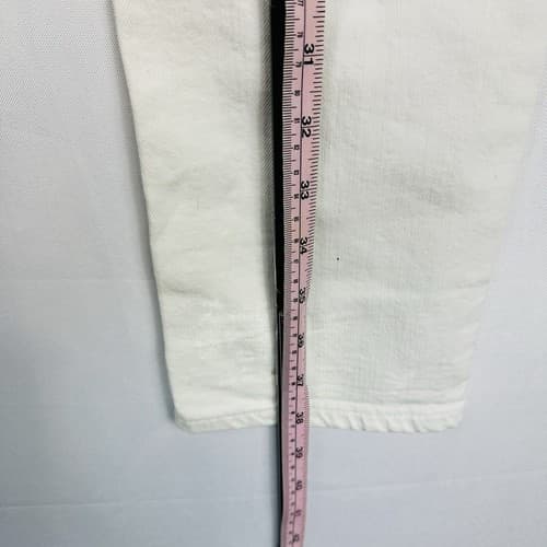 NEW Dondup Ritchie Jeans Mens 34 x 30 White Painted Stretch Button Fly - Thumbnail 15