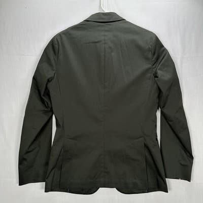 Paul Smith Soho Fit Suit Mens 38R 2-Piece Dark Green Cotton Stretch 34W x 26 EUC - Thumbnail 4