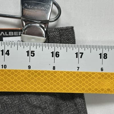 Alberto Lou-J Dress Pants Mens 32 X 32 Gray Two-Tone Wool Look Herringbone NEW - Thumbnail 13