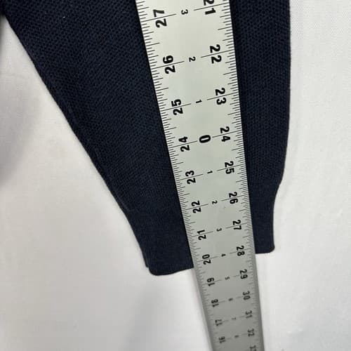 Polo Ralph Lauren 1/4 Zip Sweater Pullover Mens 3XLT Navy Blue Mesh Knit Cotton - Thumbnail 9