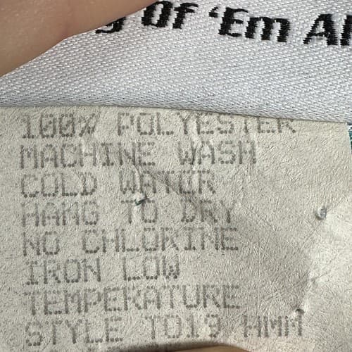 Third Rail Hawaiian Shirt Mens Large Tropical Floral Blue Green Mesh Vintage - Thumbnail 9