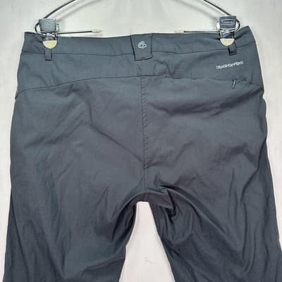 Craghoppers Pants Womens Large 10 Charcoal NosiLife Hiking Outdoor Zip Pockets - Thumbnail 7