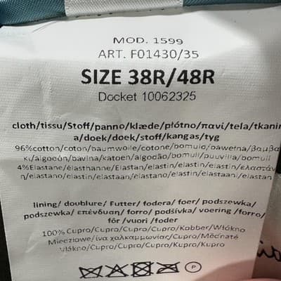 Paul Smith Soho Fit Suit Mens 38R 2-Piece Dark Green Cotton Stretch 34W x 26 EUC - Thumbnail 12