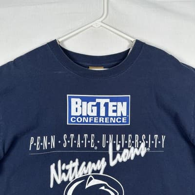 Penn State Nittany Lions Shirt Mens XL Blue NCAA Football Nutmeg Vintage 90s - Thumbnail 5