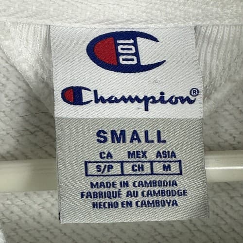 CHAMPION Pullover Hoodie Mens Small Century Collection Long Sleeve 3D Logo - Thumbnail 8