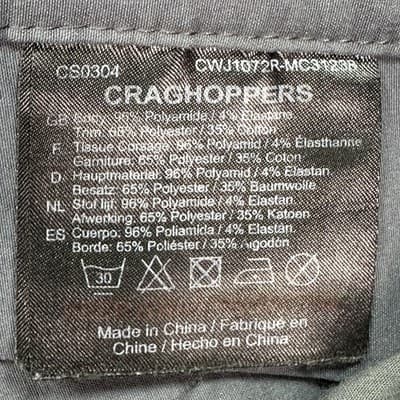Craghoppers Pants Womens Large 10 Charcoal NosiLife Hiking Outdoor Zip Pockets - Thumbnail 6