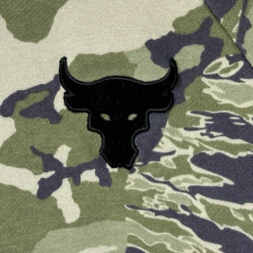 Under Armour Project Rock Hoodie Mens Medium Veterans Day Green Camo Pullover - Thumbnail 6