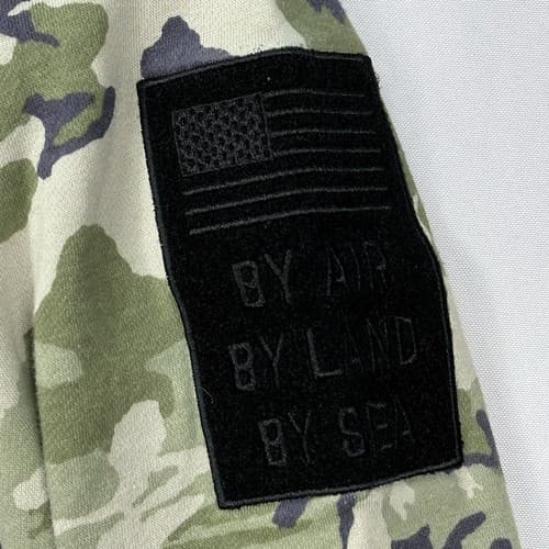 Under Armour Project Rock Hoodie Mens Medium Veterans Day Green Camo Pullover - Thumbnail 5