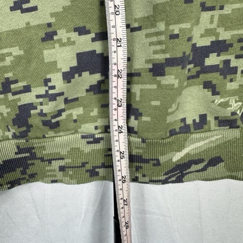 Under Armour Project Rock Hoodie Mens Medium Veterans Day Green Camo Pullover - Thumbnail 13