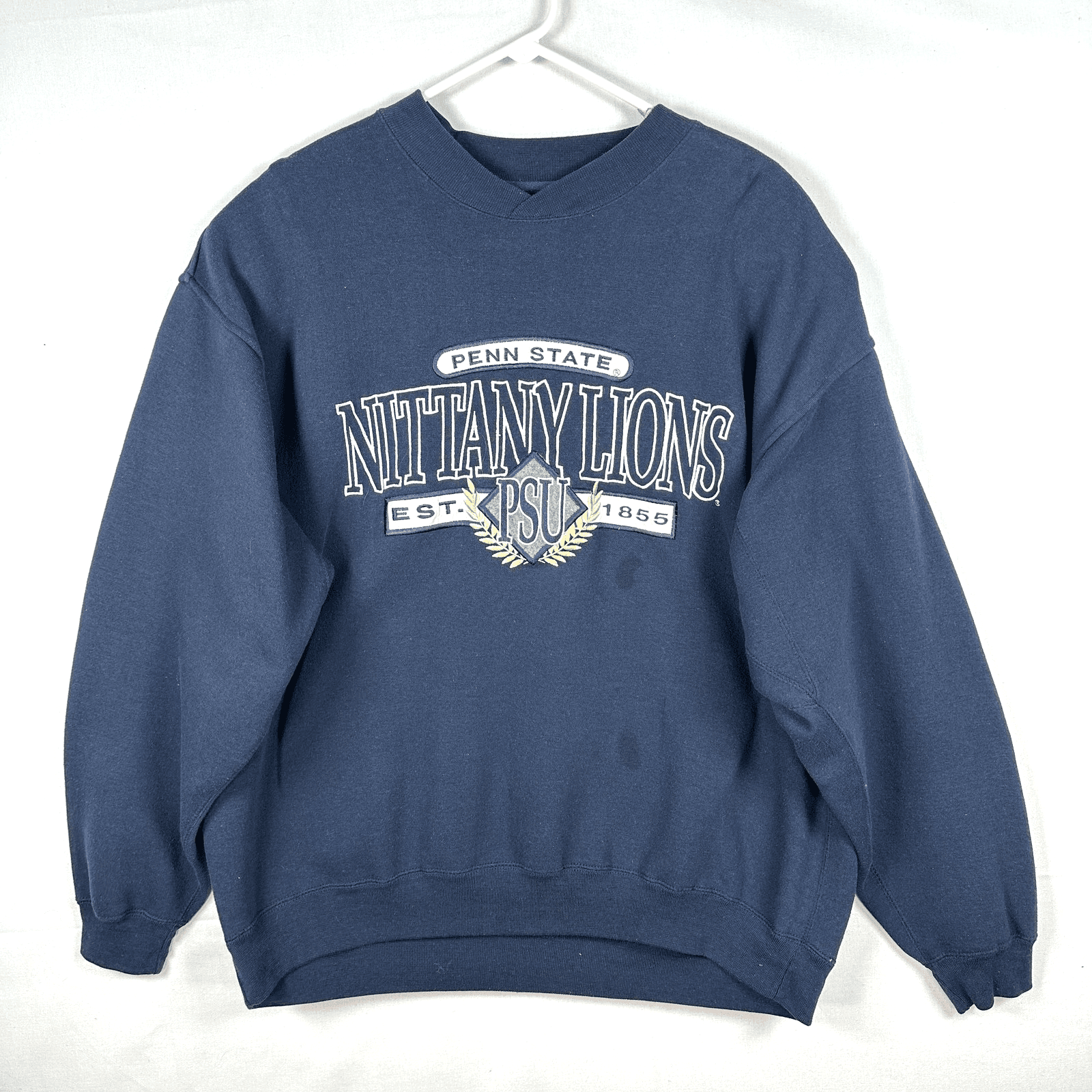 Vintage Penn State Nittany Lions Sweatshirt Large Blue NCAA Football Galt Sand - Image 1