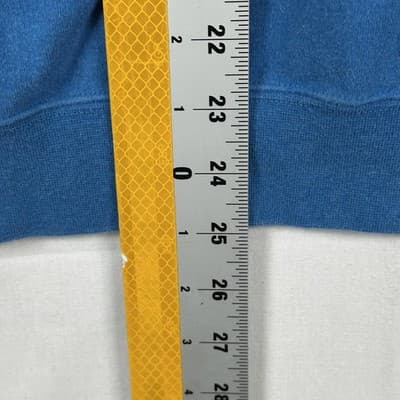 Peter Millar 1/4 Zip Pullover Mens Medium Sweatshirt Blue Mock Neck Cotton - Thumbnail 9