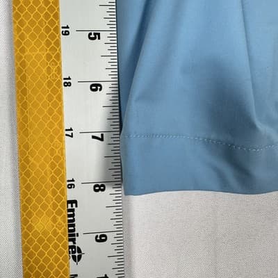 Greenlines Surf Board Shorts Mens 40 Blue Yellow Striped Swim Trunks 8" USA - Thumbnail 8