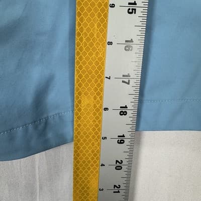 Greenlines Surf Board Shorts Mens 40 Blue Yellow Striped Swim Trunks 8" USA - Thumbnail 7