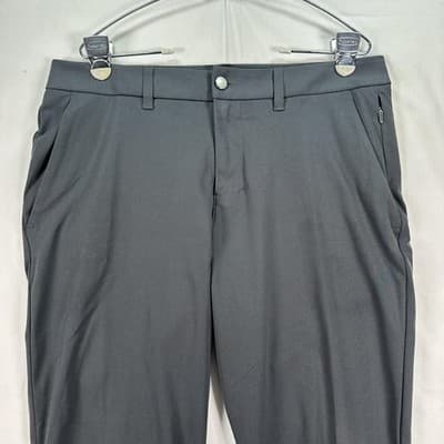 Lululemon ABC Slim Fit Pants Mens 33 x 28 Black Warpstreme Stretch LM5AQYS - Thumbnail 4