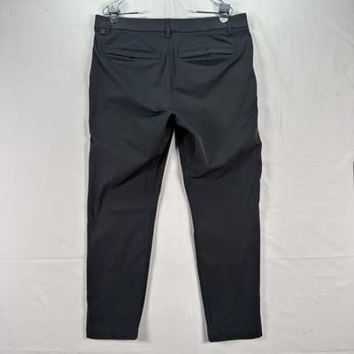 Lululemon ABC Slim Fit Pants Mens 33 x 28 Black Warpstreme Stretch LM5AQYS - Thumbnail 3