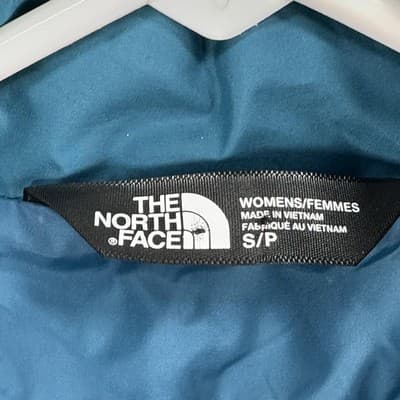 North Face Tamburello Jacket Womens Small Blue Quilted Full Zip Insulated EUC - Thumbnail 5