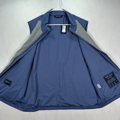 Peter Millar Crown Crafted Cambridge Vest Mens XL Grey Blue MS24XZ33 NEW - Thumbnail 8