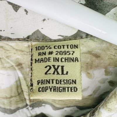 Lot 2 Tori Richard Honolulu Mens 2XL Cotton Lawn Tropical Tribal Aloha Shirts - Thumbnail 13