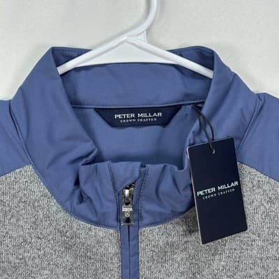 Peter Millar Crown Crafted Cambridge Vest Mens XL Grey Blue MS24XZ33 NEW - Thumbnail 5