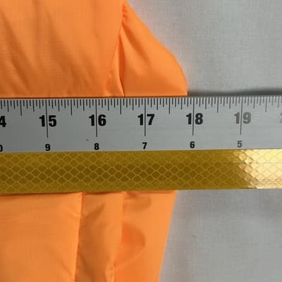 RLX Ralph Lauren Golf Vest Womens Medium Orange Quilted Puffer Full Zip EUC - Thumbnail 10