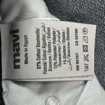 Mavi Marcus Jeans Men 36 x 32 Dark Wash Blue Denim Slim Straight Leg Stretch NEW - Thumbnail 9